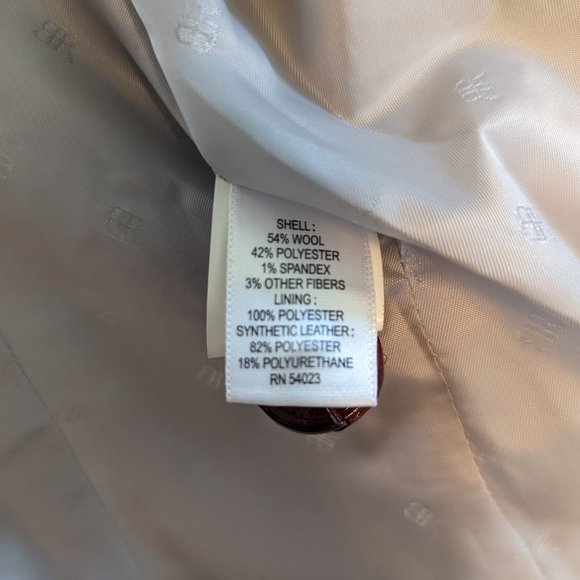 Banana Republic Gray Wool Elbow Patch Blazer Size 10 - Picture 3 of 3